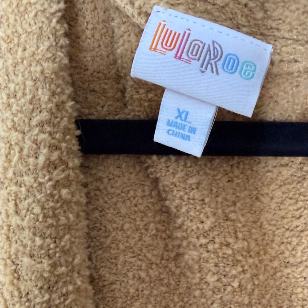 LuLaRoe Peyton Golden Open-Front Cardigan XL - Picture 2 of 4